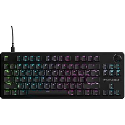 Turtle Beach Vulcan II TKL RGB Tenkeyless Clavier de jeu mécanique pour PC – Commutateurs linéaires remplaçables à chaud, éclairage RVB par touche, contrôle du volume, atténuation du bruit, SOCD Turtle Beach Vulcan II TKL RGB Tenkeyless Clavier de jeu mécanique pour PC – Commutateurs linéaires remplaçables à chaud, éclairage RVB par touche, contrôle du volume, atténuation du bruit, SOCD