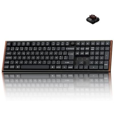 Keychron K5 Ultra 8K Clavier Gaming, ISO-BE, 8000Hz Polling Rate Interrupteur Marron, ZMK / Launche Programmable, 2,4 GHz / Bluetooth 5.2 / USB-C, rétroéclairage RGB, pour Mac / Win / Linux Keychron K5 Ultra 8K Clavier Gaming, ISO-BE, 8000Hz Polling Rate Interrupteur Marron, ZMK / Launche Programmable, 2,4 GHz / Bluetooth 5.2 / USB-C, rétroéclairage RGB, pour Mac / Win / Linux