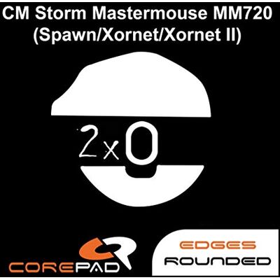 Corepad Skatez PRO 194 Pied de souris de rechange pour Cooler Master MasterMouse MM720 (Spawn Refresh / Xornet Refresh) Corepad Skatez PRO 194 Pied de souris de rechange pour Cooler Master MasterMouse MM720 (Spawn Refresh / Xornet Refresh)