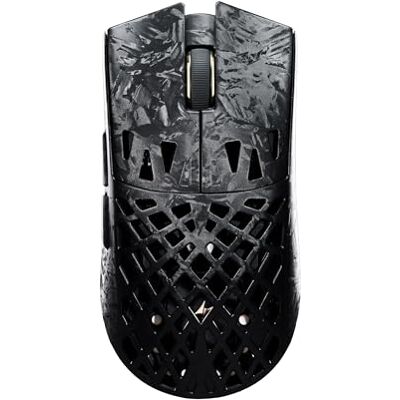 ATK Blazing Sky Ghost Souris de jeu sans fil creuse en fibre de carbone, capteur ultra PAW3950, Nordic 54H20, 8 K, 48 g, double mode 2,4 G/filaire ATK Blazing Sky Ghost Souris de jeu sans fil creuse en fibre de carbone, capteur ultra PAW3950, Nordic 54H20, 8 K, 48 g, double mode 2,4 G/filaire