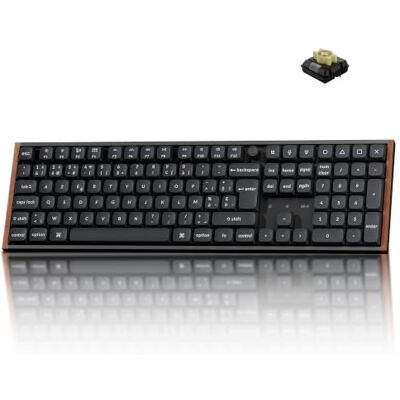 Keychron K5 Ultra 8K Clavier Gaming, ISO-BE, 8000Hz Polling Rate Interrupteur Banane, ZMK / Launche Programmable, 2,4 GHz / Bluetooth 5.2 / USB-C, rétroéclairage RGB, pour Mac / Win / Linux Keychron K5 Ultra 8K Clavier Gaming, ISO-BE, 8000Hz Polling Rate Interrupteur Banane, ZMK / Launche Programmable, 2,4 GHz / Bluetooth 5.2 / USB-C, rétroéclairage RGB, pour Mac / Win / Linux