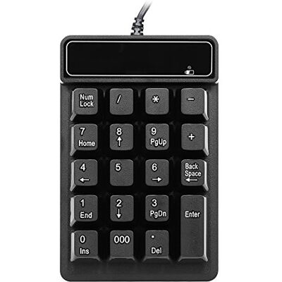 Fesjoy 2.4G Clavier Filaire USB Clavier numérique Sensation mécanique 19 Touches Imperméable pour Ordinateur Portable PC Portable Fesjoy 2.4G Clavier Filaire USB Clavier numérique Sensation mécanique 19 Touches Imperméable pour Ordinateur Portable PC Portable