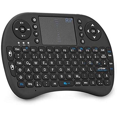 Rii i8 Mini Tastatur Wireless mit Touchpad, Smart TV Tastatur, Mini Keyboard für Smart TV Fernbedienung/PC/PAD/Xbox 360/ PS3/Google Android TV Box/HTPC/IPTV (De Layout) Rii i8 Mini Tastatur Wireless mit Touchpad, Smart TV Tastatur, Mini Keyboard für Smart TV Fernbedienung/PC/PAD/Xbox 360/ PS3/Google Android TV Box/HTPC/IPTV (De Layout)