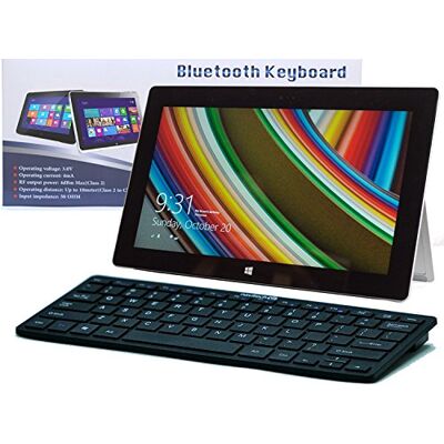 Navitech Clavier Bluetooth sans fil fin compatible avec la tablette Shield K1 Noir Navitech Clavier Bluetooth sans fil fin compatible avec la tablette Shield K1 Noir