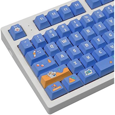 Generic Touches PBT 134 touches personnalisées chat Sublimation par sublimation thermique Touches mignonnes Profil cerise avec barre d'espace 6,25U 7U pour disposition ANSI Cherry MX Clavier mécanique Generic Touches PBT 134 touches personnalisées chat Sublimation par sublimation thermique Touches mignonnes Profil cerise avec barre d'espace 6,25U 7U pour disposition ANSI Cherry MX Clavier mécanique