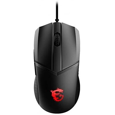 MSI CLUTCH GM41 LIGHTWEIGHT V2 Souris de jeu – Capteur optique 16 000 DPI symétrique, commutateurs OMRON 60 Mio+ Click, 6 boutons, câble FriXionFree, latence 1 ms, RGB Mystic Light, 65 g – Avec fil MSI CLUTCH GM41 LIGHTWEIGHT V2 Souris de jeu – Capteur optique 16 000 DPI symétrique, commutateurs OMRON 60 Mio+ Click, 6 boutons, câble FriXionFree, latence 1 ms, RGB Mystic Light, 65 g – Avec fil