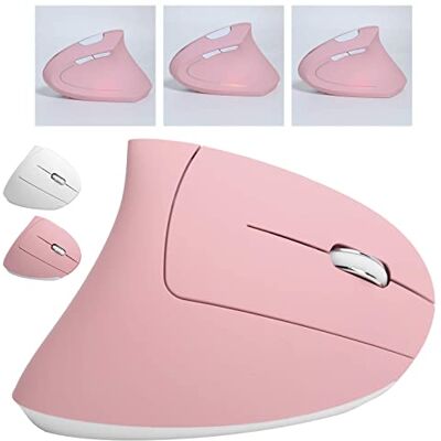 Dpofirs Souris d'ordinateur verticale sans fil rechargeable USB, souris de jeu verticale portable universelle 800 1200 1600 2400 DPI réglable, compatible avec XP / 7/8/10 X(rose) Dpofirs Souris d'ordinateur verticale sans fil rechargeable USB, souris de jeu verticale portable universelle 800 1200 1600 2400 DPI réglable, compatible avec XP / 7/8/10 X(rose)