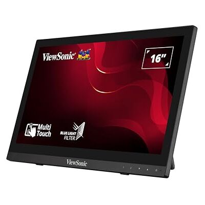 ViewSonic TD1630-3 Moniteur Portable Tactile 16'' 1366 x 768, moniteur tactile capacitif projeté 10 points, 190 nits, VGA, HDMI, haut-parleurs, design en présentoir ViewSonic TD1630-3 Moniteur Portable Tactile 16'' 1366 x 768, moniteur tactile capacitif projeté 10 points, 190 nits, VGA, HDMI, haut-parleurs, design en présentoir