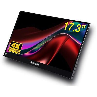 Verbatim Pmt-17-4k 17.3´´ 4k Ips Led 75hz Monitor One Size Écran portable en aluminium pour ordinateur portable, tablette, PS5, Nintendo Switch avec port USB-C et HDMI Verbatim Pmt-17-4k 17.3´´ 4k Ips Led 75hz Monitor One Size Écran portable en aluminium pour ordinateur portable, tablette, PS5, Nintendo Switch avec port USB-C et HDMI