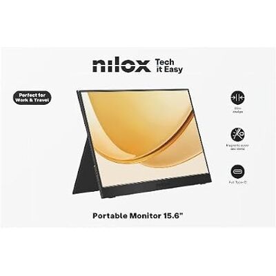 Nilox NXMP15FHD601 Moniteur portable 15,6" IPS Full HD, fréquence 60 Hz, connexions USB C et Mini HDMI, couverture magnétique et design ultra fin Nilox NXMP15FHD601 Moniteur portable 15,6" IPS Full HD, fréquence 60 Hz, connexions USB C et Mini HDMI, couverture magnétique et design ultra fin