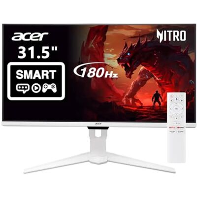 Acer Nitro GA321QU Pwmipruxw Moniteur intelligent de jeu avec Google TV 31,5" WQHD 2560 x 1440 AMD FreeSync Jusqu'à 180 Hz 1 ms (VRB) 1 port USB de type C, 1 port d'affichage 1.4 et 1 port Acer Nitro GA321QU Pwmipruxw Moniteur intelligent de jeu avec Google TV 31,5" WQHD 2560 x 1440 AMD FreeSync Jusqu'à 180 Hz 1 ms (VRB) 1 port USB de type C, 1 port d'affichage 1.4 et 1 port