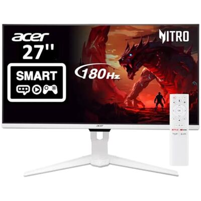 Acer Nitro GA271U Pwmipruxw Moniteur intelligent de jeu avec Google TV 27" WQHD 2560 x 1440 IPS AMD FreeSync Jusqu'à 180 Hz 1 ms (VRB) 1 port USB de type C, 1 port d'affichage 1.4 et 1 port Acer Nitro GA271U Pwmipruxw Moniteur intelligent de jeu avec Google TV 27" WQHD 2560 x 1440 IPS AMD FreeSync Jusqu'à 180 Hz 1 ms (VRB) 1 port USB de type C, 1 port d'affichage 1.4 et 1 port