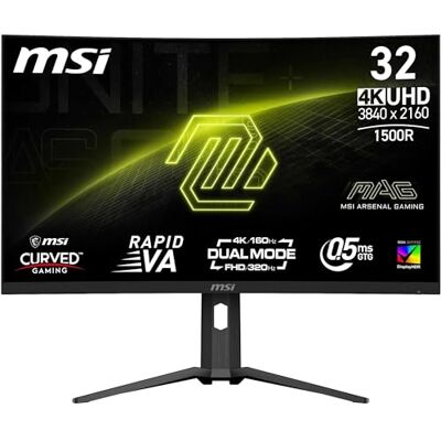 MSI MAG 321CUPDF 31.5" LED Rapid VA UltraHD 4K 160Hz 0.5m HDR 400 Adaptive Sync Curva MSI MAG 321CUPDF 31.5" LED Rapid VA UltraHD 4K 160Hz 0.5m HDR 400 Adaptive Sync Curva