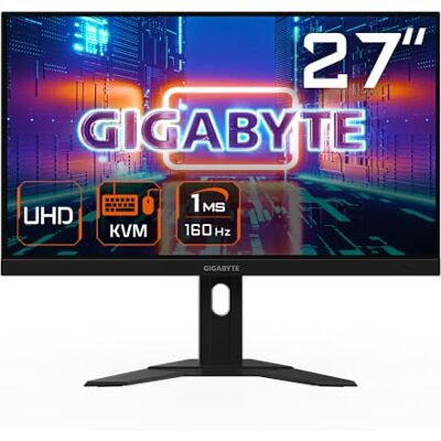 Gigabyte M27U 27" Moniteur de jeu 4K UHD 3840 x 2160 (UHD), 160Hz, 1ms, 400 CD/m2, FreeSync Premium Pro, HDR 600, HDMI 2.1, Displayport 1.4 Gigabyte M27U 27" Moniteur de jeu 4K UHD 3840 x 2160 (UHD), 160Hz, 1ms, 400 CD/m2, FreeSync Premium Pro, HDR 600, HDMI 2.1, Displayport 1.4