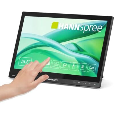 Hannspree HT165HPB : écran tactile P-Cap 15,6", Full HD résolution, HDMI+VGA Hannspree HT165HPB : écran tactile P-Cap 15,6", Full HD résolution, HDMI+VGA