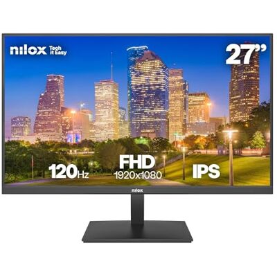 Moniteur IPS Nilox 27 pouces - 120Hz Full HD HDMI DP Moniteur IPS Nilox 27 pouces - 120Hz Full HD HDMI DP