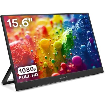 Atlantis Moniteur portable 16 pouces, 1080P Full HD 1920 x 1080, HDMI/Type_C, haut-parleur 2 x 1 W, inclinaison réglable, écran IPS, pour ordinateur portable/console/commutateur/179, câble HDMI 1,5 Atlantis Moniteur portable 16 pouces, 1080P Full HD 1920 x 1080, HDMI/Type_C, haut-parleur 2 x 1 W, inclinaison réglable, écran IPS, pour ordinateur portable/console/commutateur/179, câble HDMI 1,5