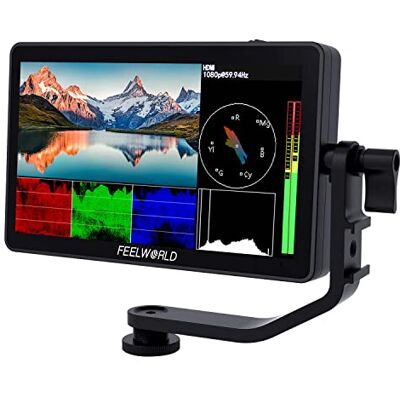Feelworld F6 Plus Écran tactile pour appareil photo reflex numérique 5,5 pouces, 3D Lut, moniteur de champ externe 1920 x 1080 Full HD, entrée/sortie HDMI 4K, double plaque de batterie pour Canon, Feelworld F6 Plus Écran tactile pour appareil photo reflex numérique 5,5 pouces, 3D Lut, moniteur de champ externe 1920 x 1080 Full HD, entrée/sortie HDMI 4K, double plaque de batterie pour Canon,
