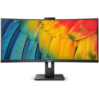 Philips 34B1U5600CH Hub USB incurvé Moniteur 34" UW-QHD, 120Hz, VA, 4ms GtG, Webcam, Speakers, (3440x1440 HDMI 1x 2.0 DP 1x 1.4) Noir Philips 34B1U5600CH Hub USB incurvé Moniteur 34" UW-QHD, 120Hz, VA, 4ms GtG, Webcam, Speakers, (3440x1440 HDMI 1x 2.0 DP 1x 1.4) Noir