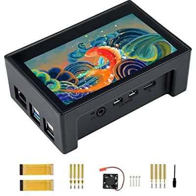 Waveshare 4.3 Pouces Écran Tactile DSI LCD avec Étui pour Raspberry Pi 4B, 800 × 480 Résolution Moniteur IPS Capacitif Écran Support Raspbian/Ubuntu/Kali/Retropie/WIN10 IoT Waveshare 4.3 Pouces Écran Tactile DSI LCD avec Étui pour Raspberry Pi 4B, 800 × 480 Résolution Moniteur IPS Capacitif Écran Support Raspbian/Ubuntu/Kali/Retropie/WIN10 IoT