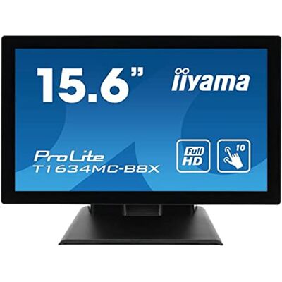 IIYAMA Prolite T1634MC-B8X Moniteur à écran Tactile 39,6 cm (15.6") 1920 x 1080 Pixels Plusieurs Pressions Multi-utilisateur Noir IIYAMA Prolite T1634MC-B8X Moniteur à écran Tactile 39,6 cm (15.6") 1920 x 1080 Pixels Plusieurs Pressions Multi-utilisateur Noir