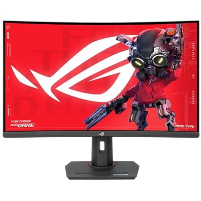Asus ROG Strix XG32WCMS Moniteur de jeu incurvé de 32 pouces (31,5) QHD 2560 x 1440, 280 Hz et temps de réponse 1 ms, Extreme Low Motion Blur Sync, USB Type-C, DisplayWidget Center, HDR, Noir Asus ROG Strix XG32WCMS Moniteur de jeu incurvé de 32 pouces (31,5) QHD 2560 x 1440, 280 Hz et temps de réponse 1 ms, Extreme Low Motion Blur Sync, USB Type-C, DisplayWidget Center, HDR, Noir