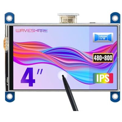 Waveshare Raspberry Pi 4inch HDMI LCD Écran Tactile résistif 800x480 Interface HDMI Haute résolution IPS Écran conçu pour All Raspberry Pi 4B Waveshare Raspberry Pi 4inch HDMI LCD Écran Tactile résistif 800x480 Interface HDMI Haute résolution IPS Écran conçu pour All Raspberry Pi 4B