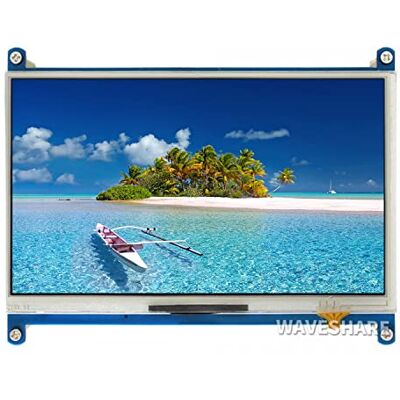 Waveshare 7 inch Display for Raspberry Pi 4 Resistive Touchscreen 1024×600 Resolution HDMI LCD IPS Monitor with 170°View Angle Support All Raspberry Pi Driver Provided/PC(No Touch for PC) Waveshare 7 inch Display for Raspberry Pi 4 Resistive Touchscreen 1024×600 Resolution HDMI LCD IPS Monitor with 170°View Angle Support All Raspberry Pi Driver Provided/PC(No Touch for PC)