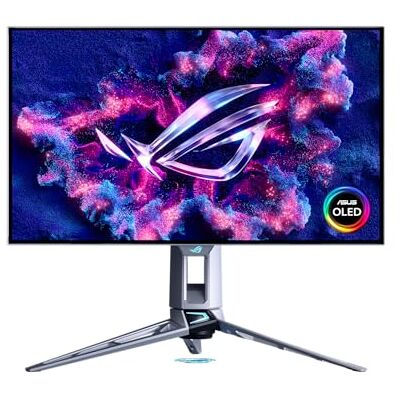 Asus ROG Swift OLED PG27AQWP-W, Moniteur de jeu WOLED 26,5" (2560 x 1440), TrueBlack Glossy, Dual-Mode (Refresh Rate de 540 Hz à 720 Hz), 0,02 ms (GTG), compatible avec G-SYNC, DisplayPort 2.1, Argent Dual Mode FHD 720Hz, TrueBlack Glossy, Neo Proximity Asus ROG Swift OLED PG27AQWP-W, Moniteur de jeu WOLED 26,5" (2560 x 1440), TrueBlack Glossy, Dual-Mode (Refresh Rate de 540 Hz à 720 Hz), 0,02 ms (GTG), compatible avec G-SYNC, DisplayPort 2.1, Argent Dual Mode FHD 720Hz, TrueBlack Glossy, Neo Proximity