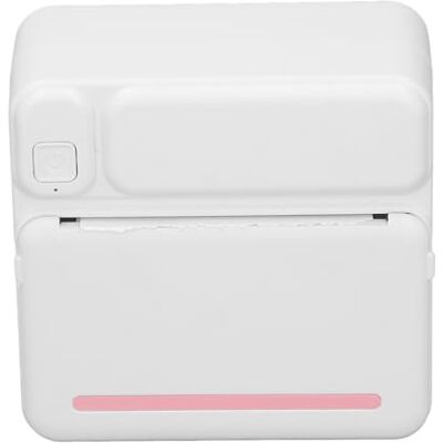 Trisar Mini imprimante thermique portable sans fil multifonction avec résolution de 200 DPI pour journal (blanc et rose) Trisar Mini imprimante thermique portable sans fil multifonction avec résolution de 200 DPI pour journal (blanc et rose)