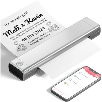 Phomemo M08F Imprimante thermique portable sans fil, imprimante mobile Bluetooth A4, prend en charge le papier A4, compatible avec téléphone et PC, pour le bureau, l’école, les voyages d'affaires Phomemo M08F Imprimante thermique portable sans fil, imprimante mobile Bluetooth A4, prend en charge le papier A4, compatible avec téléphone et PC, pour le bureau, l’école, les voyages d'affaires