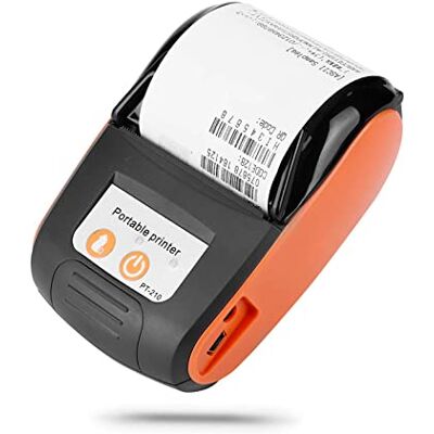 Garsent 58mm Imprimante de Reçu Thermique sans Fil, Mini Imprimante Thermique Portable Bluetooth avec Impression à Grande Vitesse Imprimante POS Mobile pour Android, iOS et .(Orange) Garsent 58mm Imprimante de Reçu Thermique sans Fil, Mini Imprimante Thermique Portable Bluetooth avec Impression à Grande Vitesse Imprimante POS Mobile pour Android, iOS et .(Orange)
