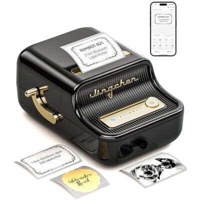 NIIMBOT B21 Mini étiqueteuse Bluetooth thermique pour vêtements, bijoux, supermarché, petites entreprises avec 1 rouleau d'étiquettes de 50 x 30 mm (noir) NIIMBOT B21 Mini étiqueteuse Bluetooth thermique pour vêtements, bijoux, supermarché, petites entreprises avec 1 rouleau d'étiquettes de 50 x 30 mm (noir)
