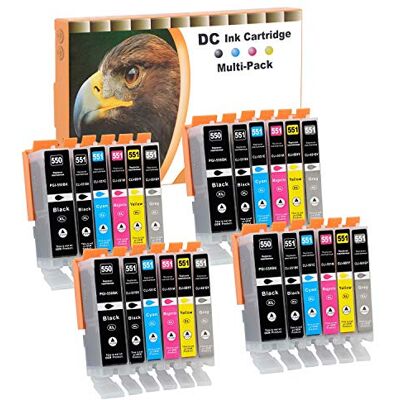 D&C Lot de 24 cartouches d'encre compatibles Canon PGI-550 XL CLI-551 XL pour Canon Pixma MG6450 MG6650 MG7100 MG7150 MG7550 MX925 iP7200 iP7250 MG5400 Series MG5450 MG5550 MG565650 0 MG56. 55 MX725 MX920 iP8750 D&C Lot de 24 cartouches d'encre compatibles Canon PGI-550 XL CLI-551 XL pour Canon Pixma MG6450 MG6650 MG7100 MG7150 MG7550 MX925 iP7200 iP7250 MG5400 Series MG5450 MG5550 MG565650 0 MG56. 55 MX725 MX920 iP8750