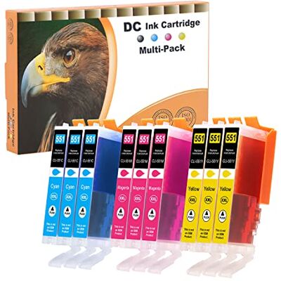 D&C 9X Cartouches d'encre Compatible pour Canon PGI-550 CLI-551 XL pour Canon Pixma iP7200 iP7250 MG5400 MG5450 MG5550 MG5650 MG5655 MX725 MX920 iP8750 iX6850 MG6350 MG6450 MG6650 MG7100 MG7150 D&C 9X Cartouches d'encre Compatible pour Canon PGI-550 CLI-551 XL pour Canon Pixma iP7200 iP7250 MG5400 MG5450 MG5550 MG5650 MG5655 MX725 MX920 iP8750 iX6850 MG6350 MG6450 MG6650 MG7100 MG7150