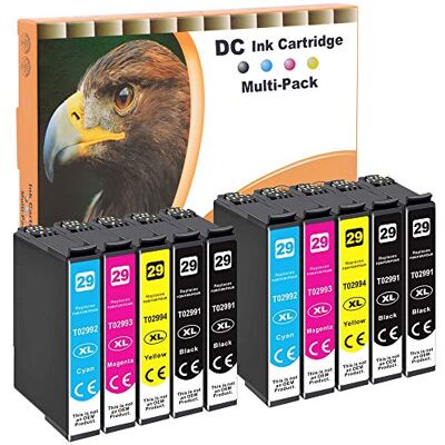 D&C Lot de 10 cartouches d'encre compatibles avec Epson 29 29XL pour Epson Expression Home XP-430 XP-430 Serie XP-235 XP-342 XP-432 XP-435 XP-442 XP-445 XP-452 XP-455 XP-245 XP-247 XP-255 XP-257 D&C Lot de 10 cartouches d'encre compatibles avec Epson 29 29XL pour Epson Expression Home XP-430 XP-430 Serie XP-235 XP-342 XP-432 XP-435 XP-442 XP-445 XP-452 XP-455 XP-245 XP-247 XP-255 XP-257