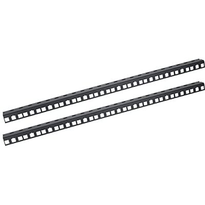HMF 66812-02 Lot de 2 rails de rack pour armoire serveur 10" 12 U Noir HMF 66812-02 Lot de 2 rails de rack pour armoire serveur 10" 12 U Noir