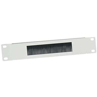 HMF 63389-07 Passe-câble avec brosse pour armoire de serveur 10" Gris clair HMF 63389-07 Passe-câble avec brosse pour armoire de serveur 10" Gris clair