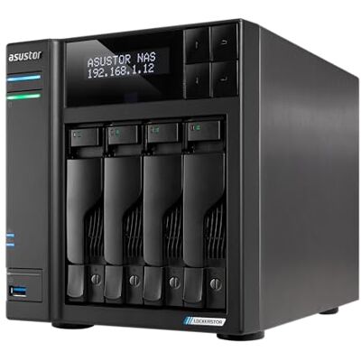 Asustor Lockerstor 4 Gen2+ AS6704T v2, Serveur NAS 4 Baies, Quad-Core 2.0GHz CPU, 2 5GbE Ports, 4GB RAM DDR4, 4 M.2 SSD Slots, Stockage en réseau (sans disques) Asustor Lockerstor 4 Gen2+ AS6704T v2, Serveur NAS 4 Baies, Quad-Core 2.0GHz CPU, 2 5GbE Ports, 4GB RAM DDR4, 4 M.2 SSD Slots, Stockage en réseau (sans disques)