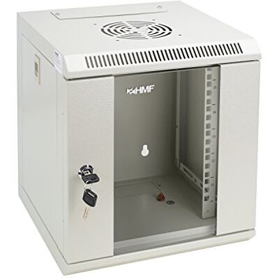 HMF 63306-07 Baie Serveur 10 Pouces, 6U, Armoire Réseau, Rack Server, 10", 31,2 x 30 x 35 cm, Entièrement Monté, Gris Clair HMF 63306-07 Baie Serveur 10 Pouces, 6U, Armoire Réseau, Rack Server, 10", 31,2 x 30 x 35 cm, Entièrement Monté, Gris Clair