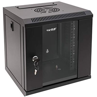 HMF 63306-02 Baie Serveur 10 Pouces, 6U, Armoire Réseau, Rack Server, 10", 31,2 x 30 x 35 cm, Entièrement Monté, Noir HMF 63306-02 Baie Serveur 10 Pouces, 6U, Armoire Réseau, Rack Server, 10", 31,2 x 30 x 35 cm, Entièrement Monté, Noir
