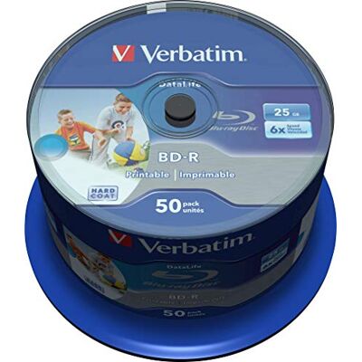 Verbatim - 43812 - 25GB - BD-R - Disque Blu-ray Verbatim - 43812 - 25GB - BD-R - Disque Blu-ray