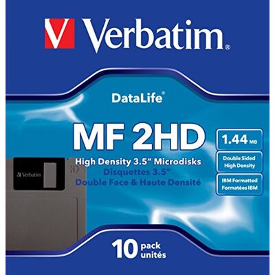 Verbatim 87410 MF2HD Lot de 10 disques DS/HD IBM 1,44 Mo 3,5 Verbatim 87410 MF2HD Lot de 10 disques DS/HD IBM 1,44 Mo 3,5