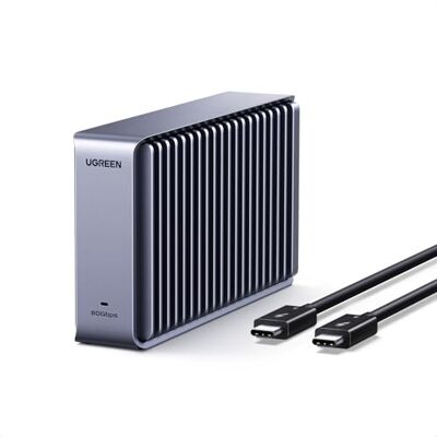 UGREEN Boîtier SSD M.2 NVMe 80 Gbps avec Dissipation Thermique Aluminium Double Face, Silencieux, Compatible Thunderbolt 5/4/USB4/USB 3.2/3.0, pour MacBook/Mac mini/Mac Studio/ThinkPad P1 UGREEN Boîtier SSD M.2 NVMe 80 Gbps avec Dissipation Thermique Aluminium Double Face, Silencieux, Compatible Thunderbolt 5/4/USB4/USB 3.2/3.0, pour MacBook/Mac mini/Mac Studio/ThinkPad P1