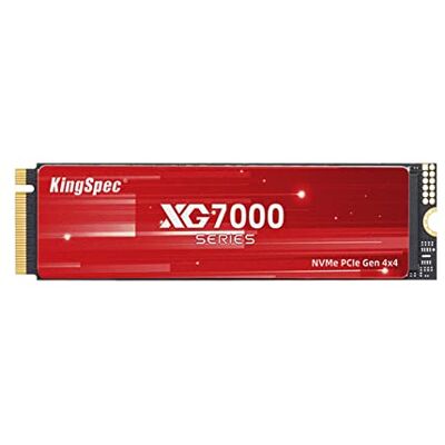 KingSpec SSD M.2 NVMe PCIe Gen 4x4 2280 Lecture jusqu'à 7400 Mo/s, SSD M2 interne avec 3D NAND Flash TLC, Disque à état solide pour PS5, PC, ordinateur portable et joueurs (XG7000 2280) KingSpec SSD M.2 NVMe PCIe Gen 4x4 2280 Lecture jusqu'à 7400 Mo/s, SSD M2 interne avec 3D NAND Flash TLC, Disque à état solide pour PS5, PC, ordinateur portable et joueurs (XG7000 2280)
