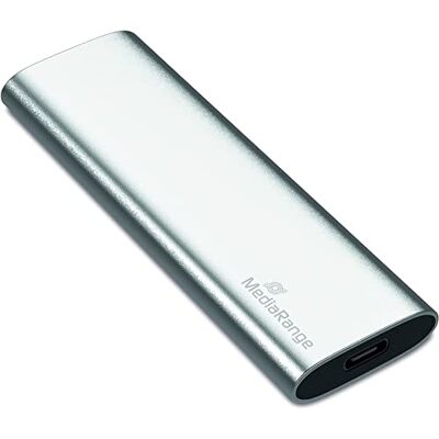 MediaRange MR1100 Disque Dur Externe SSD 120 Go USB Type C Argenté MediaRange MR1100 Disque Dur Externe SSD 120 Go USB Type C Argenté
