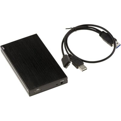 KALEA-INFORMATIQUE Boitier Aluminium brossé Noir pour Disque Dur SATA 2.5" Liaison 5G USB3 KALEA-INFORMATIQUE Boitier Aluminium brossé Noir pour Disque Dur SATA 2.5" Liaison 5G USB3