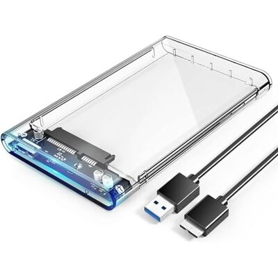ORICO USB 3.0 Boîtier Externe pour Disque Dur 2,5", SATA III 6Gb/s, pour HDD et SSD DE 2,5 Pouces et 7/9,5 mm, sans Outil, Haute Vitesse, UASP (Transparent) ORICO USB 3.0 Boîtier Externe pour Disque Dur 2,5", SATA III 6Gb/s, pour HDD et SSD DE 2,5 Pouces et 7/9,5 mm, sans Outil, Haute Vitesse, UASP (Transparent)