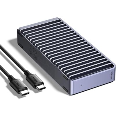 UGREEN Boîtier SSD M2 40Gbps, Boîtier USB 4 NVMe Compatible avec Thunderbolt 4/3 Adaptateur Disque Dur Externe Aluminium Compatible avec iPhone 17 Pro Max Air Mac MacBook PC Windows Linux PS5 Xbox UGREEN Boîtier SSD M2 40Gbps, Boîtier USB 4 NVMe Compatible avec Thunderbolt 4/3 Adaptateur Disque Dur Externe Aluminium Compatible avec iPhone 17 Pro Max Air Mac MacBook PC Windows Linux PS5 Xbox