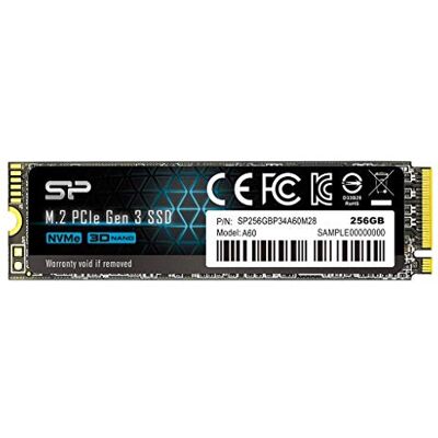 SP Silicon Power Silicon Power P34A60 M.2 256 Go PCI Express SLC NVMe SP Silicon Power Silicon Power P34A60 M.2 256 Go PCI Express SLC NVMe